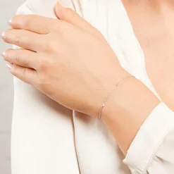 14K Weißgold Armband für Damen mit Brillanten BDB0015-14KW