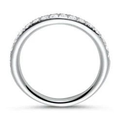 18K Weißgold Memoire Ring 17 Brillanten DR0351-18KW