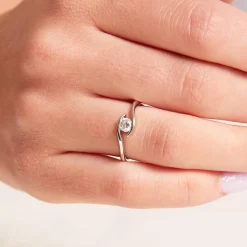 14K Weißgold Verlobungsring mit Diamant 0,25 ct. VR0229SL