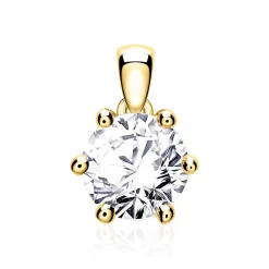 14-karätiger Goldanhänger mit Brillant BDP0034Di100-14KGSL