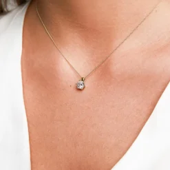 14-karätiger Goldanhänger mit Brillant BDP0034Di100-14KGSL