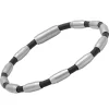 Kautschukarmband Edelstahlelemente B5175