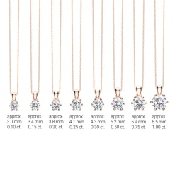 Kette aus 14K Roségold mit Diamant, lab grown BDP0034LG-14KRSLK