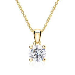 Kette aus 14-karätigem Gold mit Diamant, lab grown BDP0035LG-14KGSLK