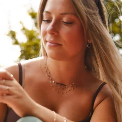 Kette aus rosévergoldetem Sterlingsilber LSN0011