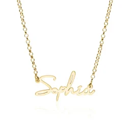 Kette aus vergoldetem 925er Silber individualisierbar NN0077-AgGSL
