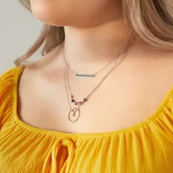 Kette Blüte für Damen aus 925er Silber LSN0033