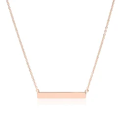 Kette 925er Silber rosévergoldet Gravur SN0377SL