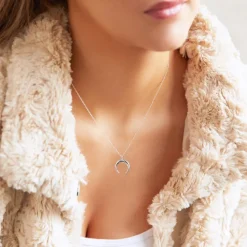 Kette Halbmond aus 925er Sterlingsilber LSN0027