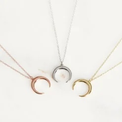 Kette Halbmond aus 925er Sterlingsilber LSN0027