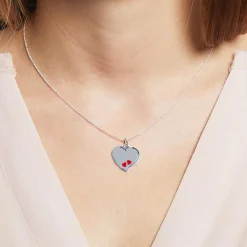 Kette Herzen aus 925er Sterlingsilber gravierbar SP0879SLK