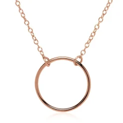 Kette Kreis aus rosévergoldetem 925er Silber LSN0020