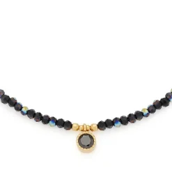 Kette Lola Ciao aus vergoldetem Edelstahl, Glasperlen 018781