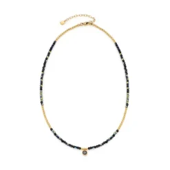 Kette Lola Ciao aus vergoldetem Edelstahl, Glasperlen 018781