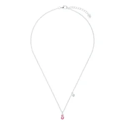 Kette mit Anhänger Zahl 5 aus 925er Silber, Emaille 2035978