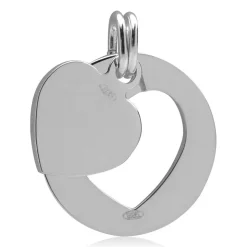 Kette mit beweglichem Herz-Anhänger 925er Silber SP0735SLK