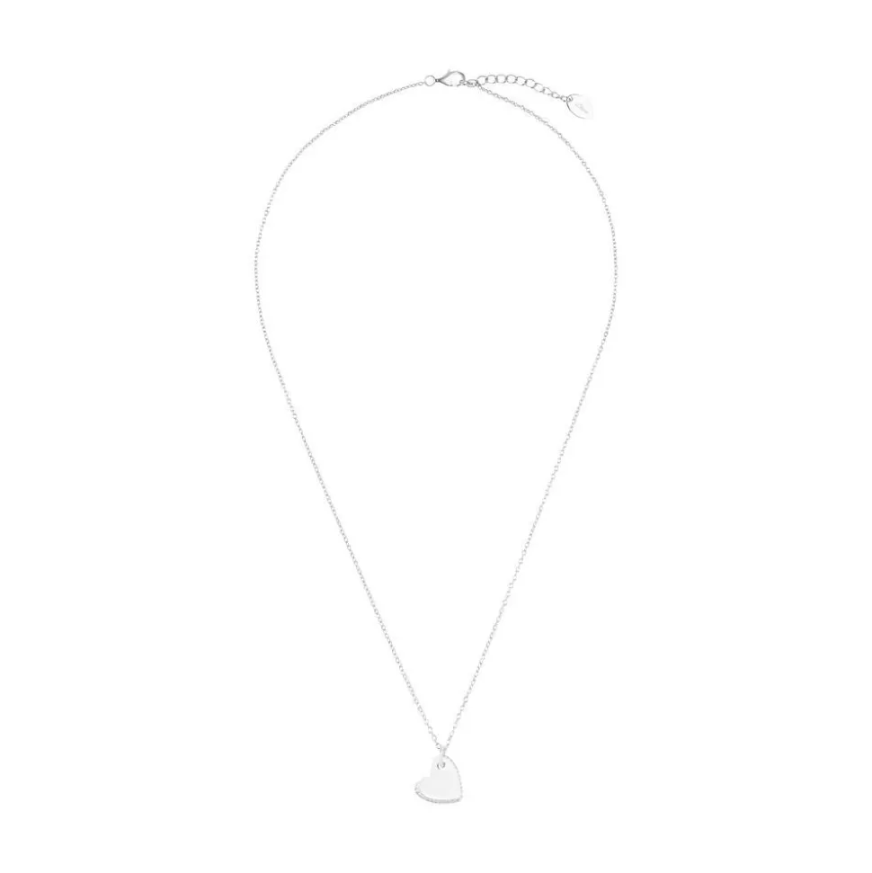 Kette mit Herzanhänger aus Sterlingsilber, Zirkonia 2035756