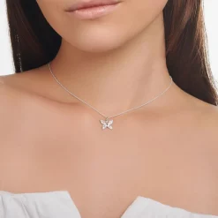 Kette mit Schmetterlingsanhänger aus Silber KE2101-051-14