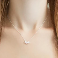 Kette Sterne aus Sterlingsilber LSN0012