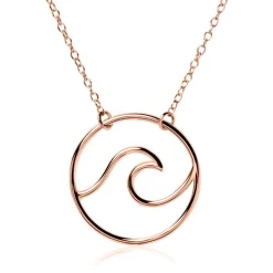 Kette Wave aus rosévergoldetem Sterlingsilber LSN0026