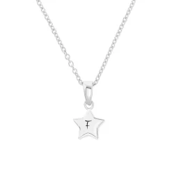 Kinderkette aus 925er Silber mit Stern, pink 2036421