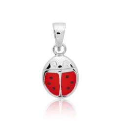 Kinderkette Marienkäfer 925 Silber KP0015SLK