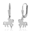 Kinderohrringe mit Pferdemuster KE0097