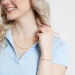 Königsarmband aus 14 Karat Gold, 1,8 mm BIN1136-14KGSL