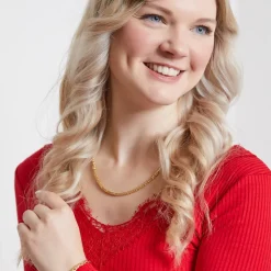 Königsarmband aus 585er Gold in 4 mm Breite BIN1133-14KGSL