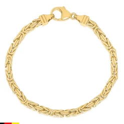 Königsarmband aus 585er Gold in 4 mm Breite BIN1133-14KGSL