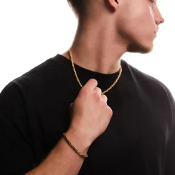 Königsarmband aus 585er Gold in 4 mm Breite BIN1133-14KGSL