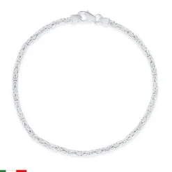 Königsarmband aus Sterlingsilber, 2 mm, vierkant KA0020-F