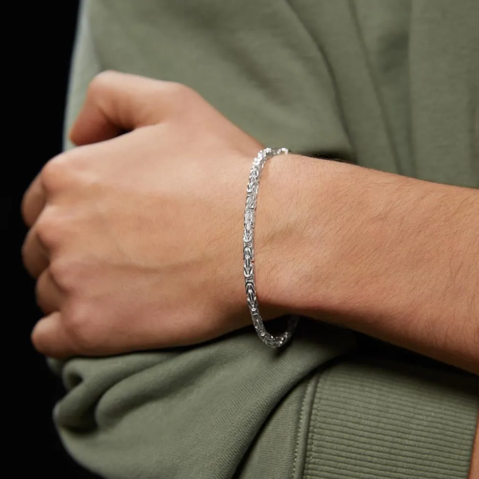 Königsarmband für Herren aus 925er Silber, 3,2 mm KA0032-F