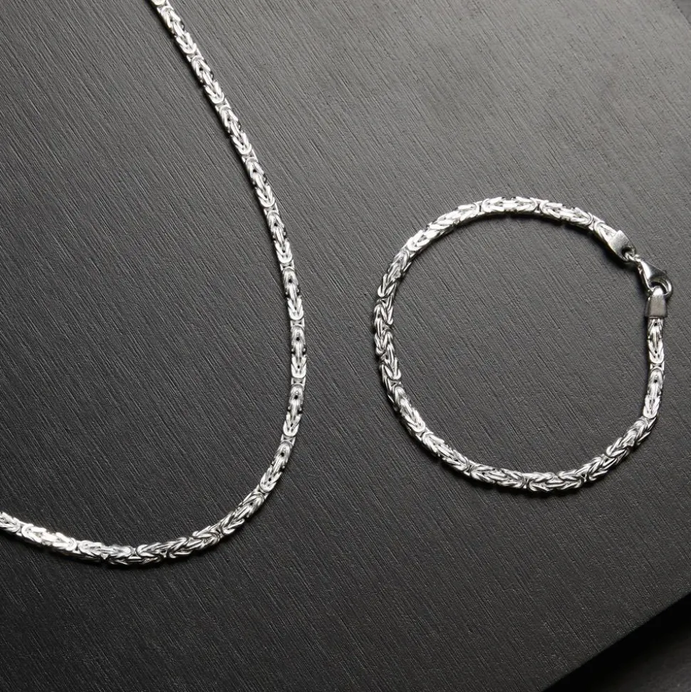 Königsarmband für Herren aus 925er Silber, 3,2 mm KA0032-F