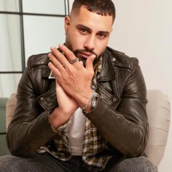 Königsarmband für Herren aus Sterlingsilber, 4,0 mm KA0040-RH