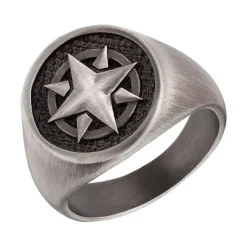 Kompass Ring für Herren aus Edelstahl, IP Gun 2034932