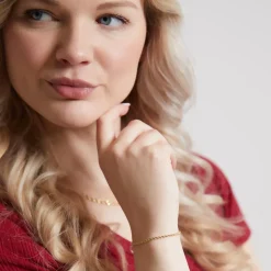 Kordelarmband aus 585er Gelbgold, 2,1 mm BIN1141-14KGSL