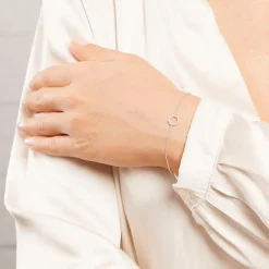 Kreisarmband für Damen aus 14K Weißgold mit Brillanten BDB0014-14KW