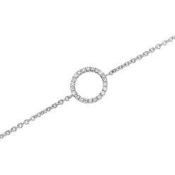 Kreisarmband für Damen aus 14K Weißgold mit Brillanten BDB0014-14KW