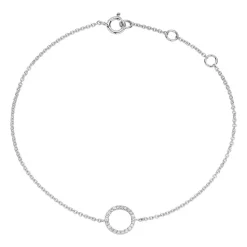Kreisarmband für Damen aus 14K Weißgold mit Brillanten BDB0014-14KW