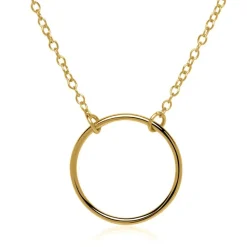 Kreiskette aus vergoldetem Sterlingsilber LSN0019