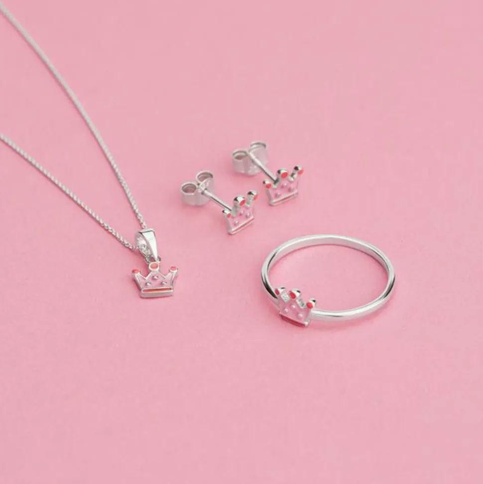 Kronen Anhänger aus 925er Silber für Mädchen KP0043SL