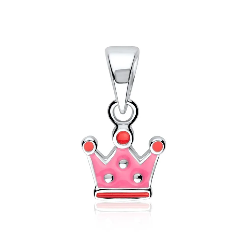 Kronen Anhänger aus 925er Silber für Mädchen KP0043SL