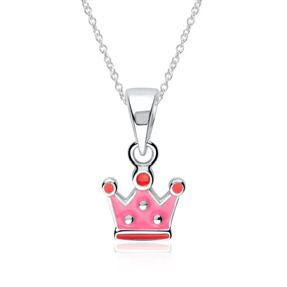 Kronen Anhänger aus 925er Silber für Mädchen KP0043SL