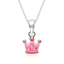 Kronen Kette aus 925er Silber für Mädchen KP0043SLK