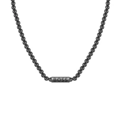 Kugelkette für Herren Sphere Metal, Edelstahl, schwarz 1580657