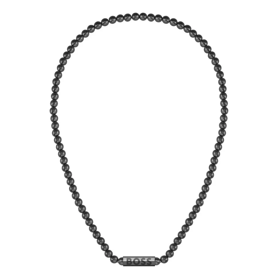 Kugelkette für Herren Sphere Metal, Edelstahl, schwarz 1580657