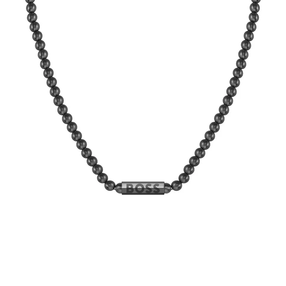 Kugelkette für Herren Sphere Metal, Edelstahl, schwarz 1580657