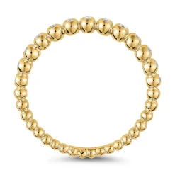 Kugelring mit lab grown Brillanten aus Gelbgold BDR0108LG-GSL
