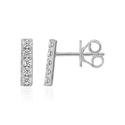 Lab Grown Brillant Ohrstecker aus Weißgold oder Platin BDE0076LG-WSL